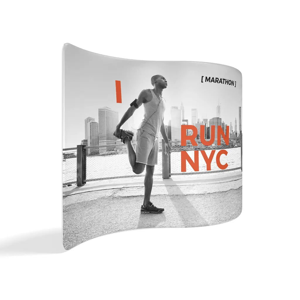 WaveLine® Display Wall - Serpentine Single Sided 10ft/3m Wide image 1