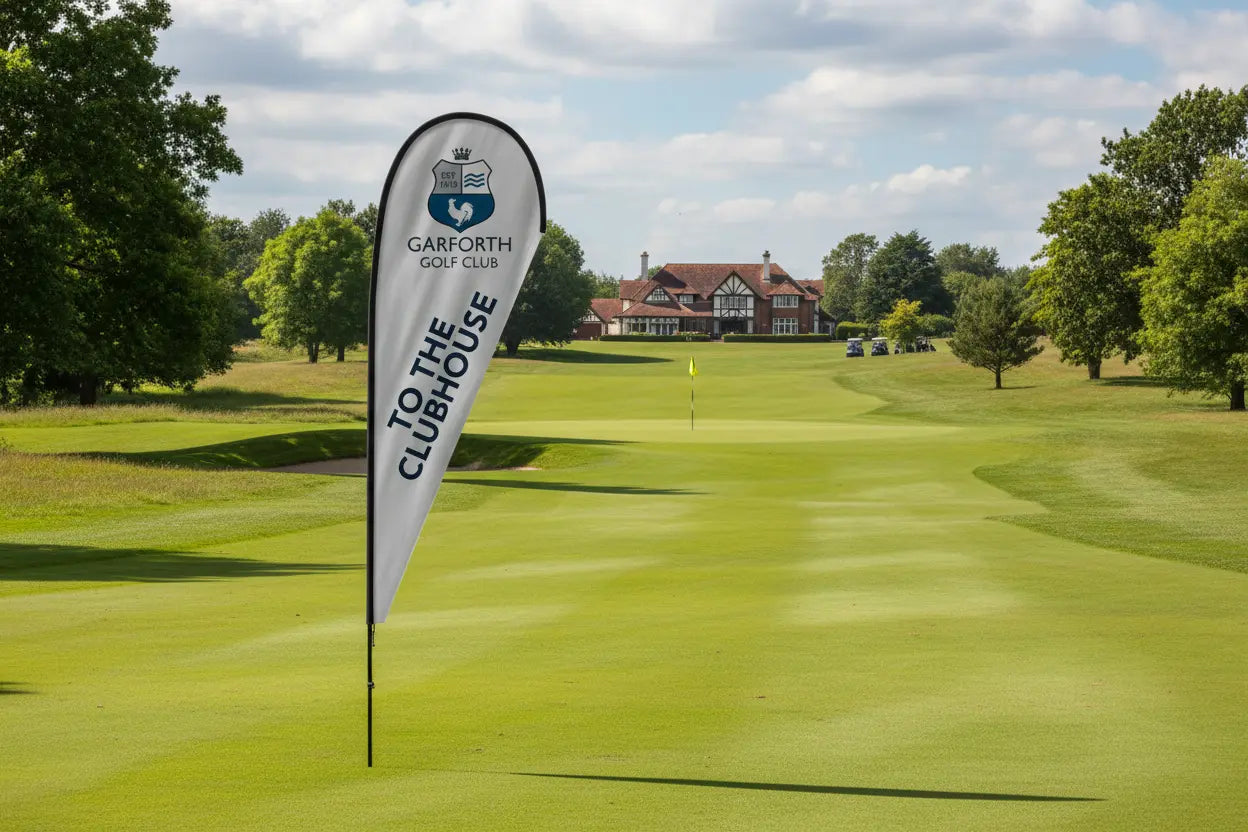 2.0m Fibreglass Teardrop Flag and Pole Kit My Store