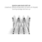 OneFabric Pop-up Display - Straight w/ End Caps 10ft Wide image 1