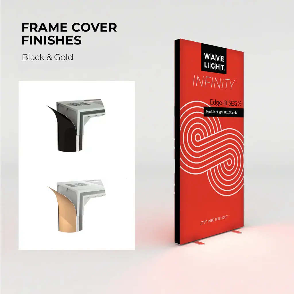 WaveLight® Infinity LED Light Box Display Stand - Small Double Sided image 5