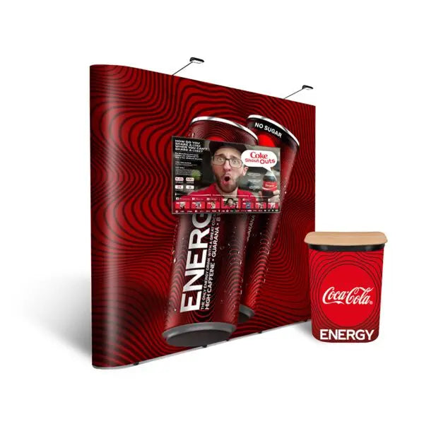 Vision Straight Pop-Up TV Stand Display Kit image 0