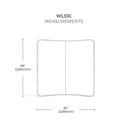 WaveLine® Display Wall - Curved Single Sided 8ft/2.4m Wide image 5