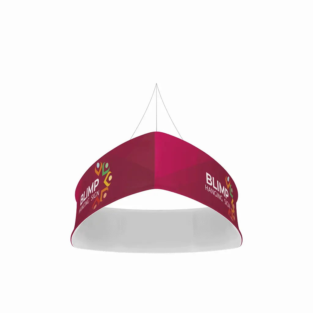 WaveLine Blimp® Trio Curved - Double Sided 12ft W x 3ft H image 0