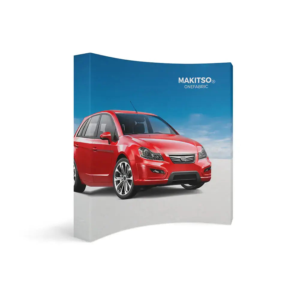 OneFabric Pop-up Display - Curved w/ End Caps 8ft Wide image 3