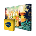 Textile Straight Fabric Pop-up Stand, 3x5 with Fabric Pop-up Counter image 0