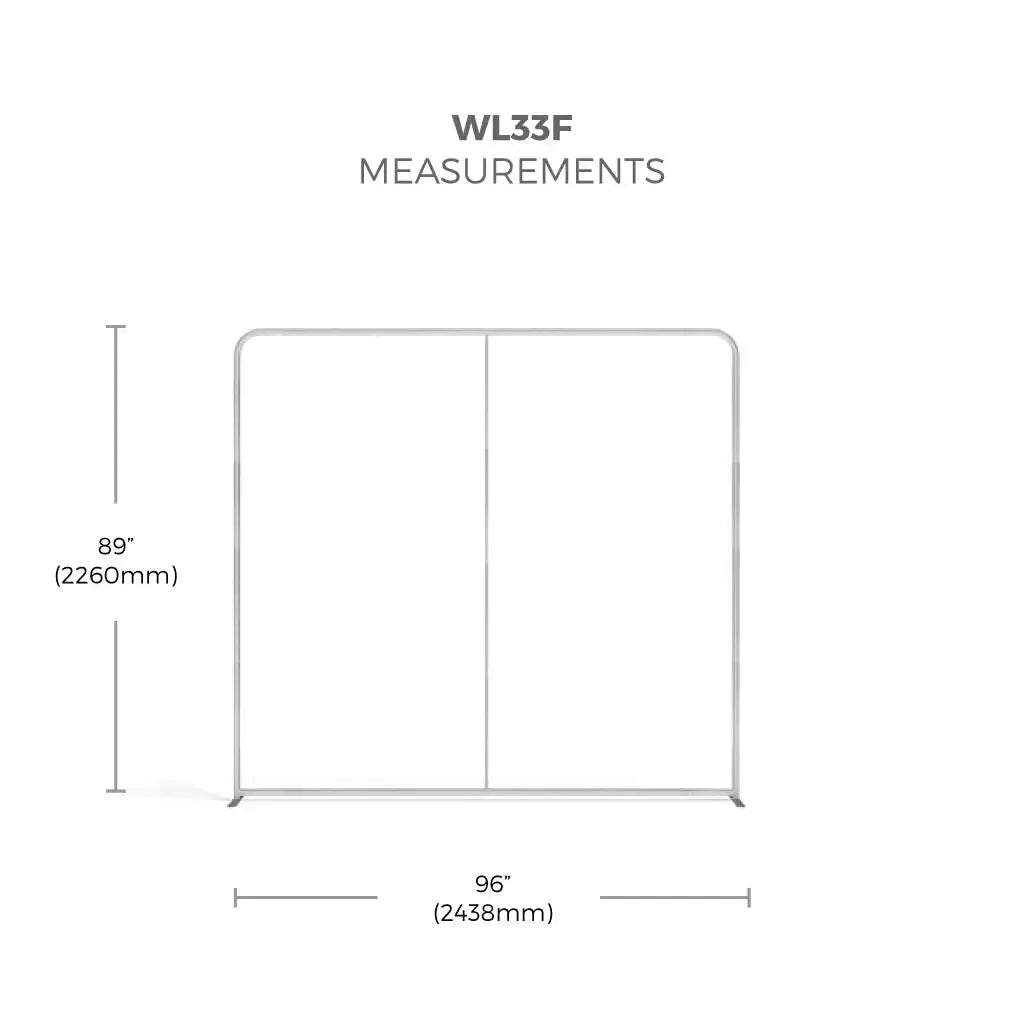 WaveLine® Display Wall - Straight Double Sided 8ft/2.4m Wide image 6