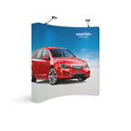 OneFabric Pop-up Display - Curved w/ End Caps 8ft Wide image 0