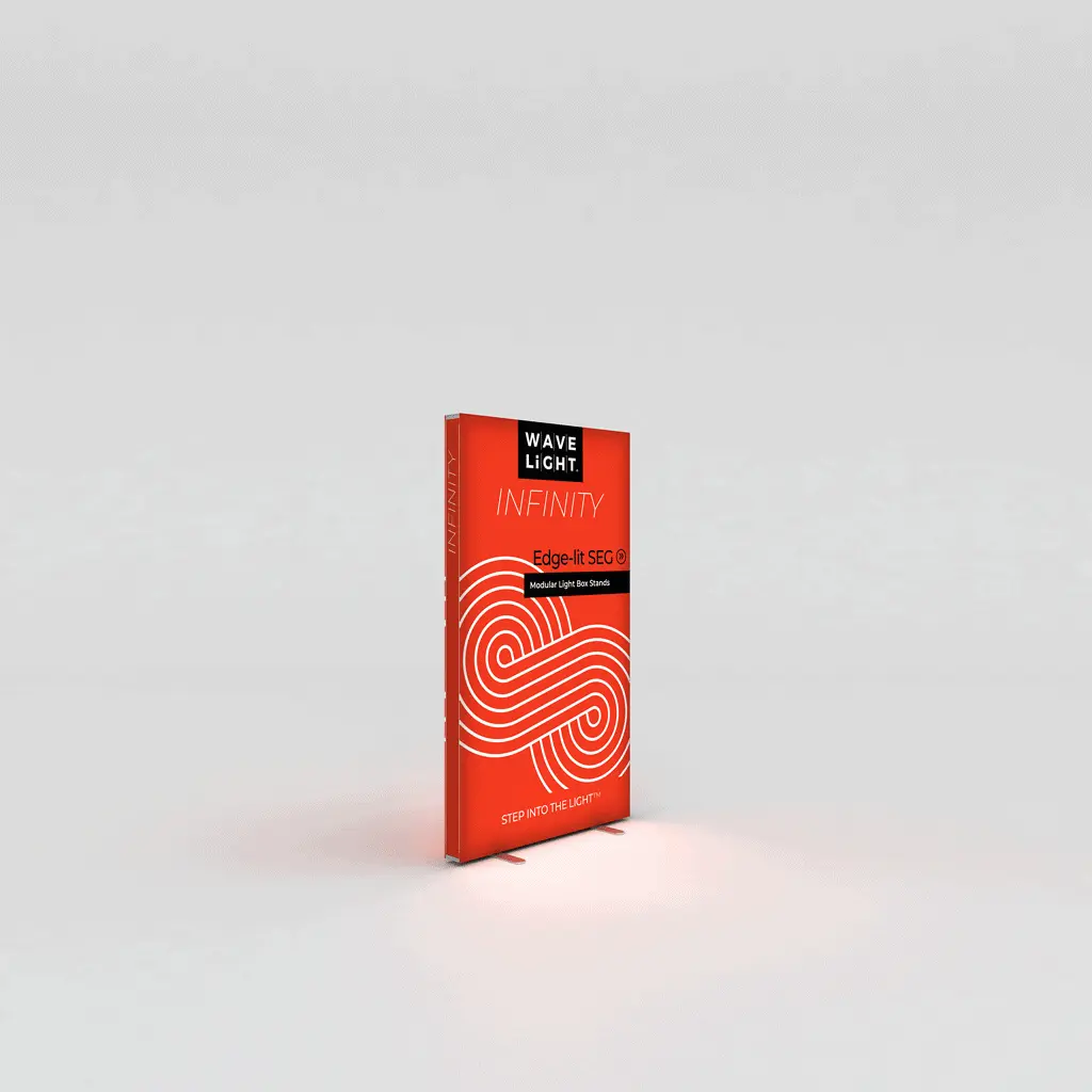 WaveLight® Infinity LED Light Box Display Stand - Small Single Sided image 0