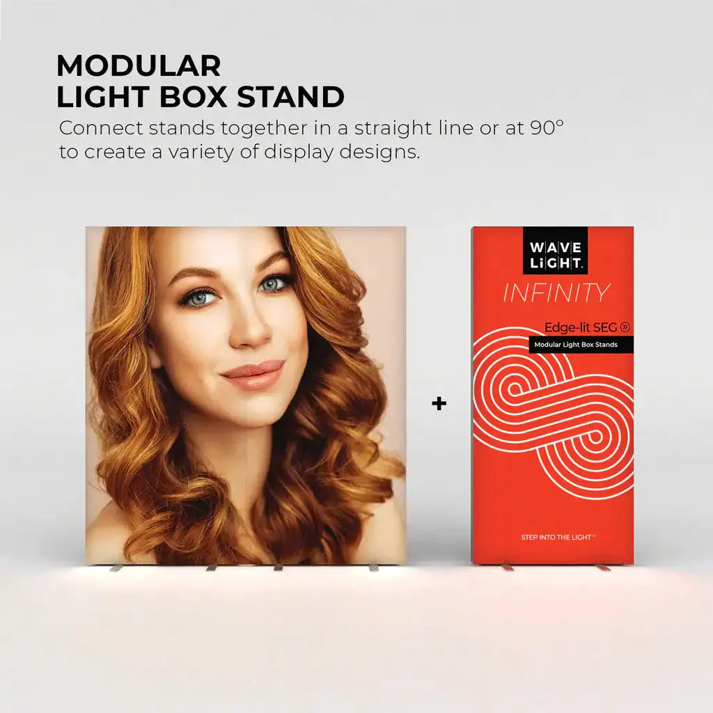 WaveLight® Infinity LED Light Box Display Stand - Small Single Sided image 2