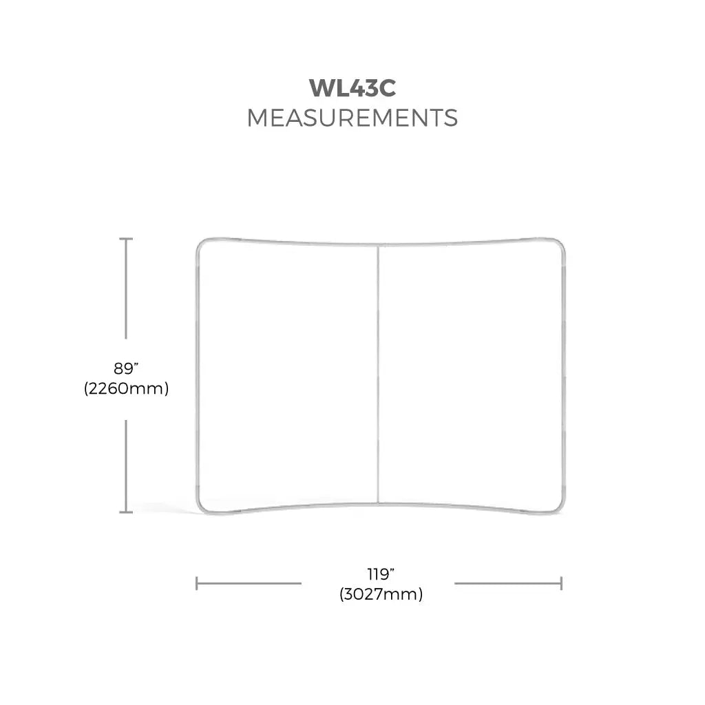 WaveLine® Display Wall - Curved Double Sided 10ft/3m Wide image 5
