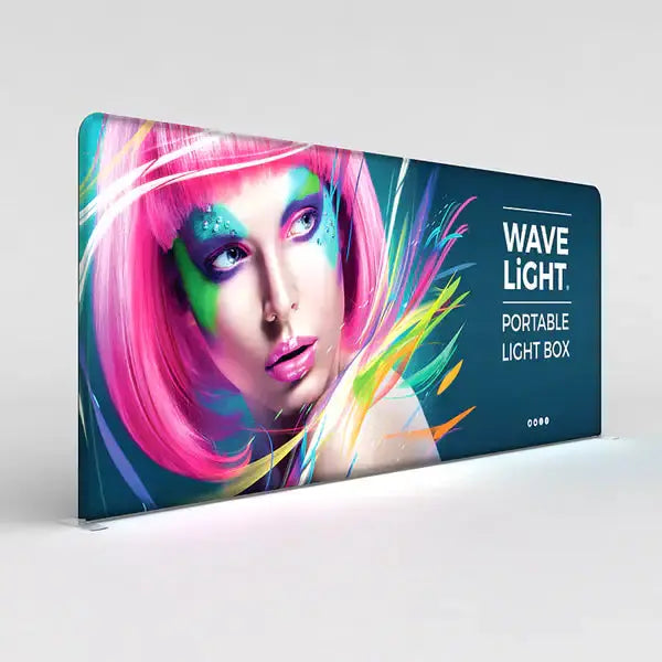 WaveLight® LED Backlit Display Wall - 18.5ft image 0