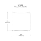 WaveLine® Display Wall - Curved Double Sided 8ft/2.4m Wide image 5