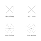 Commercial Premium Parasol - Square image 2