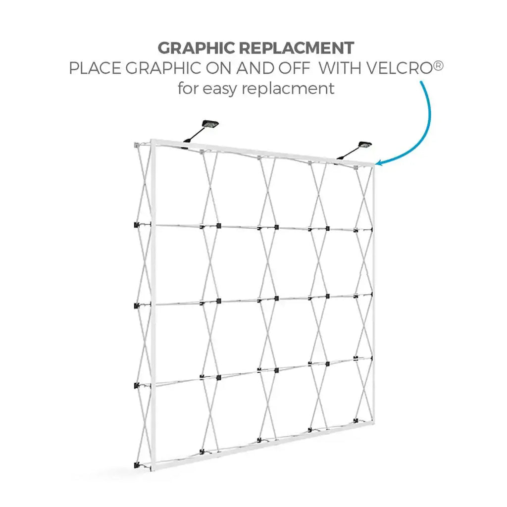 OneFabric Pop-up Display - Straight Without End Caps 10x10ft Wide image 6