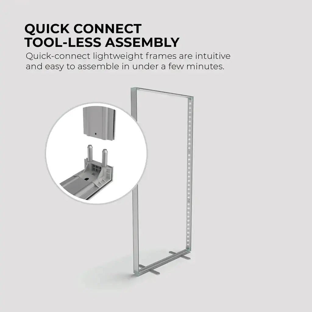 WaveLight® Infinity LED Light Box Display Stand - Extra Small Double Sided image 6