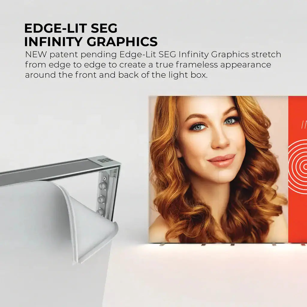WaveLight® Infinity LED Light Box Display Stand - Small Single Sided image 4