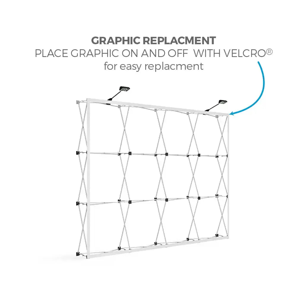 OneFabric Pop-up Display - Straight Without End Caps 10ft Wide image 7