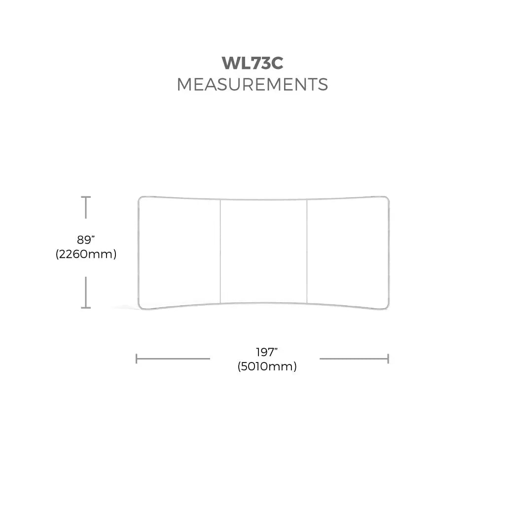 WaveLine® Display Wall - Curved Single Sided 20ft/6m Wide image 6