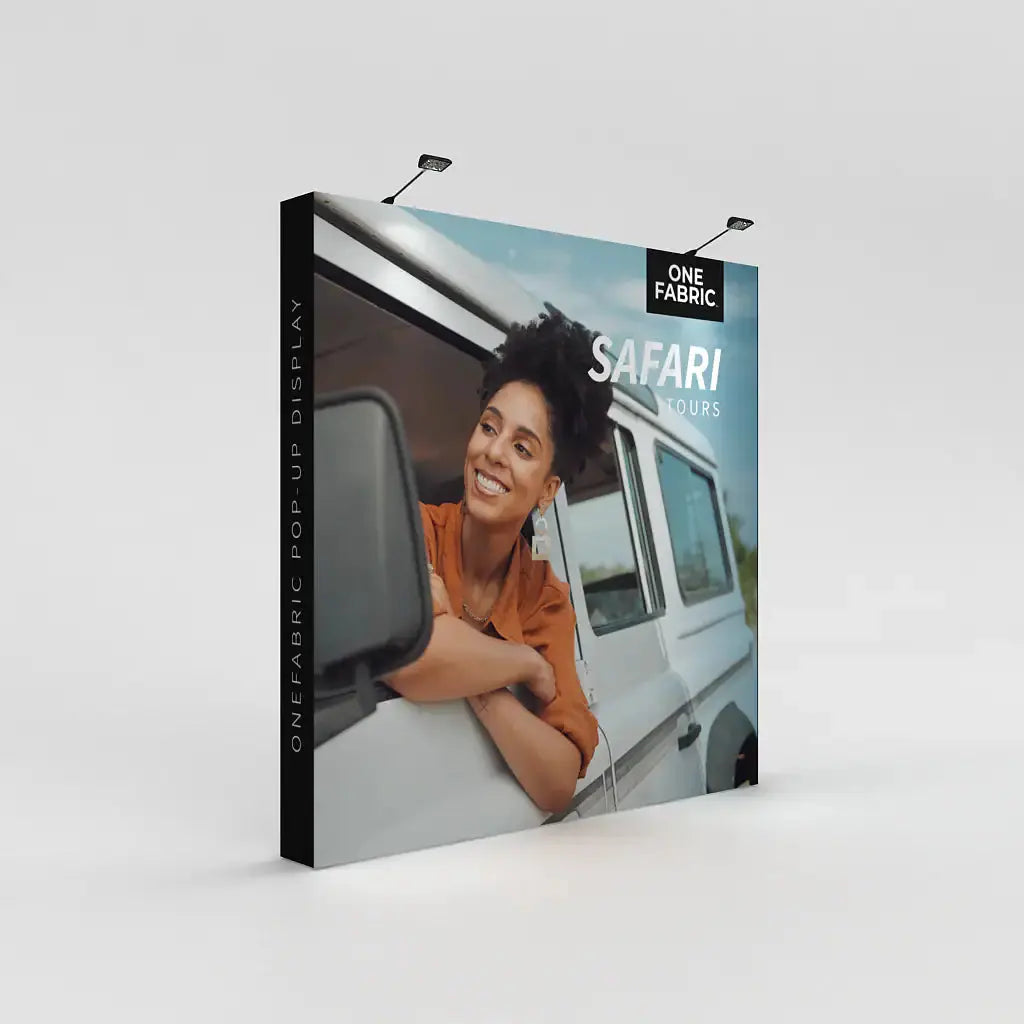 OneFabric Pop-up Display - Straight Without End Caps 10x10ft Wide image 0