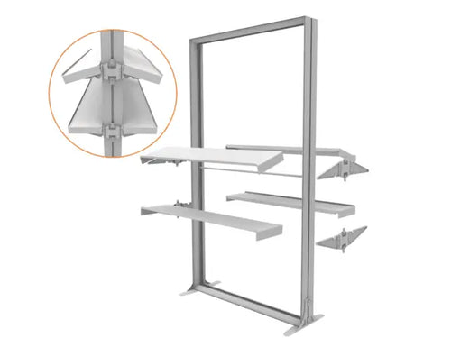 Double Sided Shelf with fixings image 1