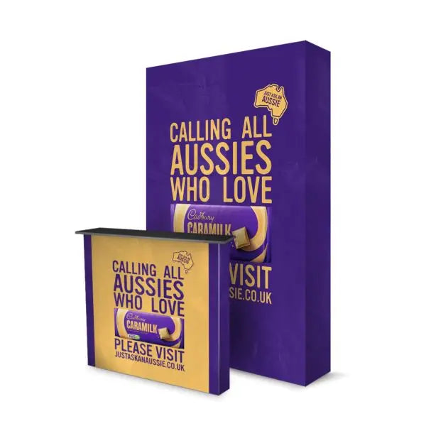 SEG Fabric Pop-up Stand, 3x2 with 1m x 1m SEG Counter + Graphics image 0