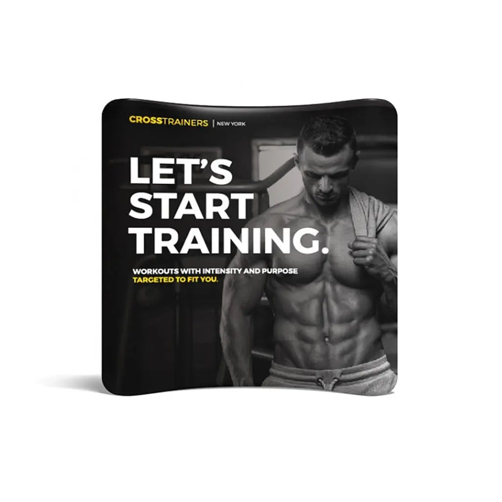 WaveLine® Display Wall - Curved Single Sided 8ft/2.4m Wide image 0