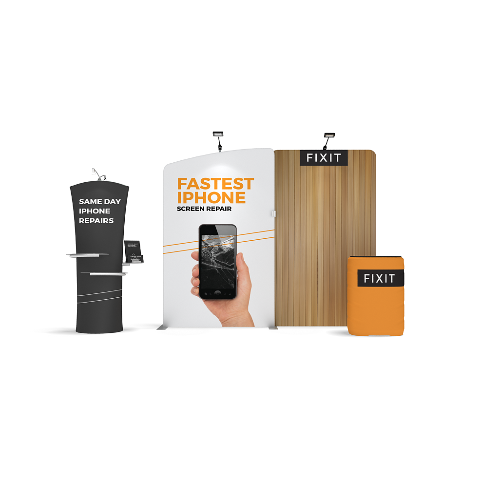 WaveLine Media® WLMEA1 Tension Fabric Display Kit 04 – Double-SidedWaveLine Media® WLMEA1 Tension Fabric Display Kit 04 – Double-Sided