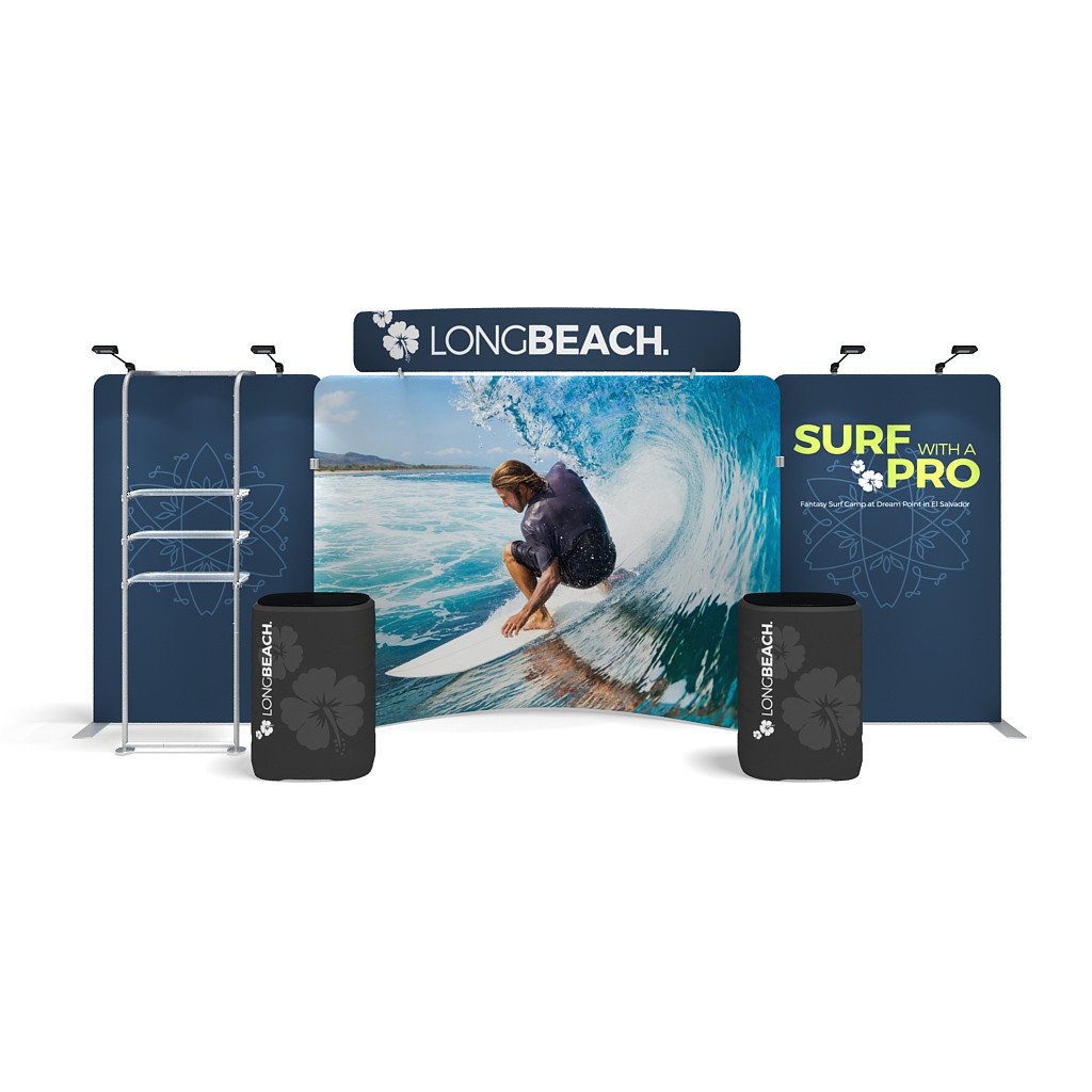 WaveLine Media® WLME10CE Tension Fabric Display Kit 03 – Double-SidedWaveLine Media® WLME10CE Tension Fabric Display Kit 03 – Double-Sided