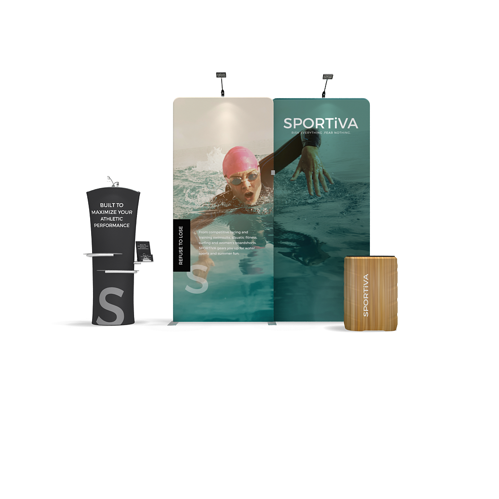 WaveLine Media® WLMII Tension Fabric Display Kit 04 – Single-SidedWaveLine Media® WLMII Tension Fabric Display Kit 04 – Single-Sided