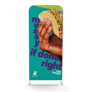 Soft Touch Straight Fabric Display