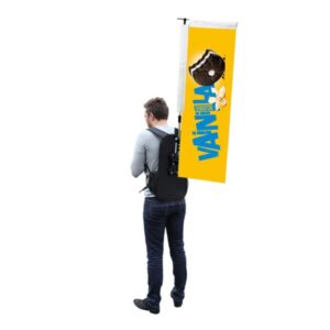Rectangle Backpack Flag and Kit