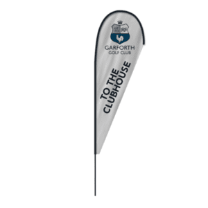 4.8m Fibreglass Teardrop Flag and Pole Kit