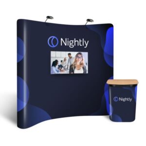 Vision Curved Pop-Up TV Stand Display Kit