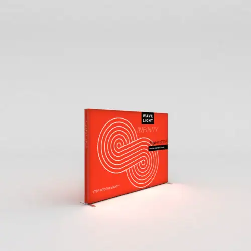 WaveLight® Infinity LED Light Box Display Stand - Large Horizontal Double Sided