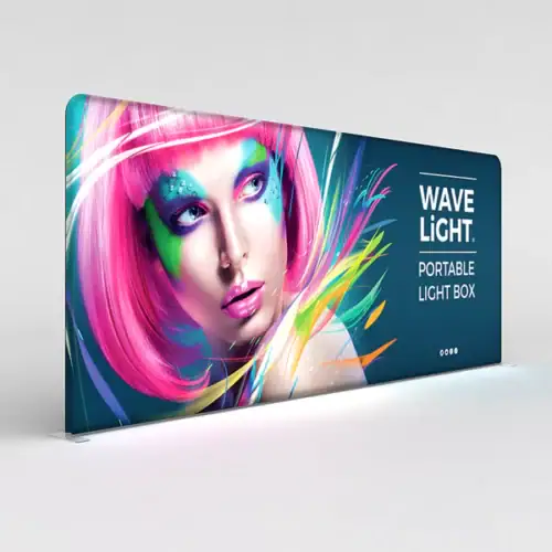 WaveLight® LED Backlit Display Wall - 18.5ft